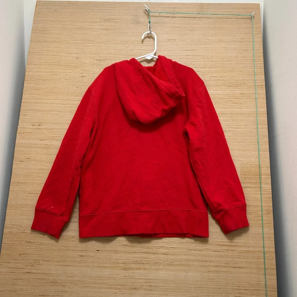 Gap Kids Boys Red Full Zip Arch Logo Hoodie Sweatshirt Size M Medium 5797